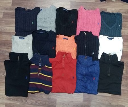 Ralph lauren 1/4 zip and cable sweater 15 pieces