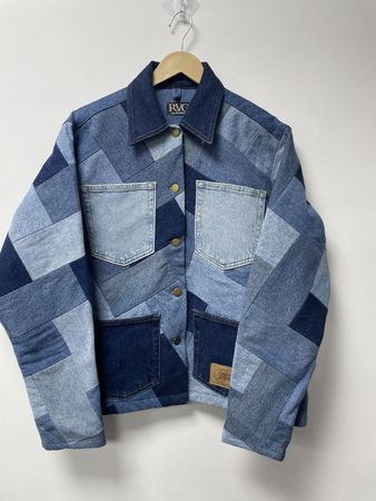 Upcycled Patchwork Denim Jacket