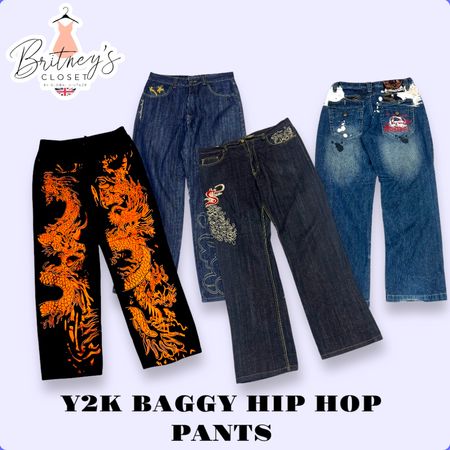 Y2K Hip Hop Baggy Pants - 20 Pieces ( BC-12-39 )