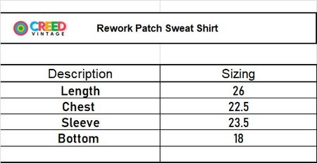 CR86 Upcycled Branded Patchwork Sweatshirts