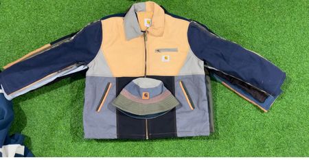 rework style multi Carhartt Detroit jacket avec chapeau gratuit