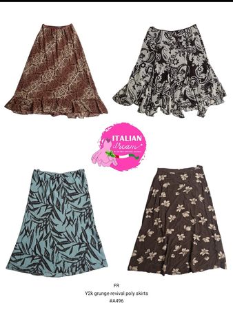 Y2k grunge revival poly skirts