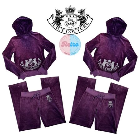 Y2K Juicy Couture bestickte Trainingsanzüge: 10 Sets