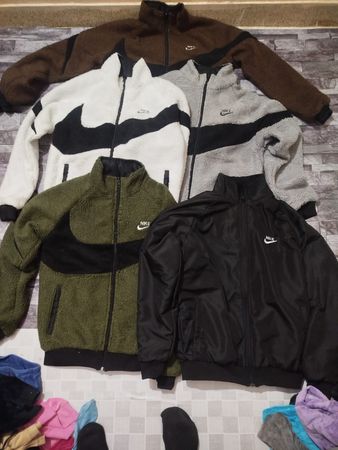 Nike Reversible Fleece Rework Style Sherpa Jackets