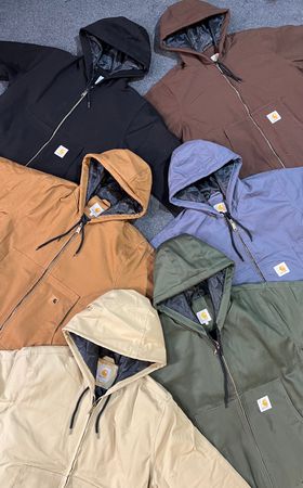 Vintage Carhartt Rework Style Mixed Coloured Hooded Jackets - MOQ 30 pcs #1125