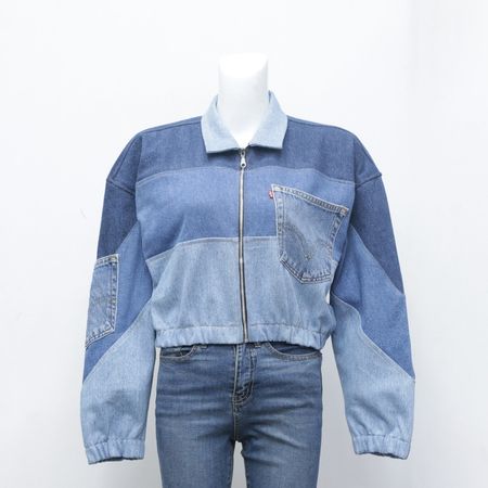 Upcycled Levi's Denim Crop Jacket