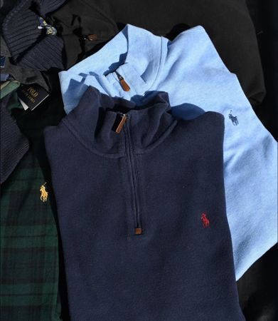 Ralph Lauren Cable And Zip 1/4