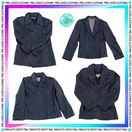 Y2Kレザーブレザー