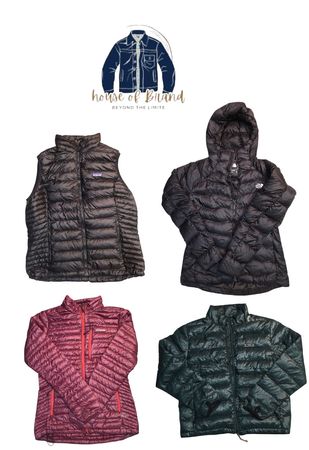 The North face,Montbell and patagonia Puffers