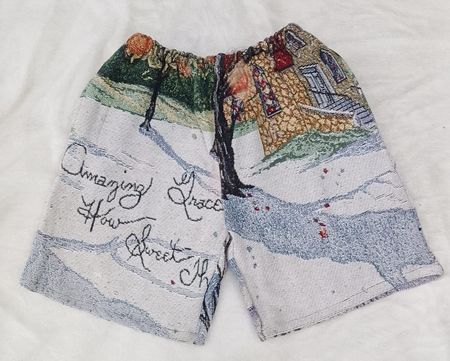 CR3226 Upcycled Tapestry Shorts - 15 Pcs
