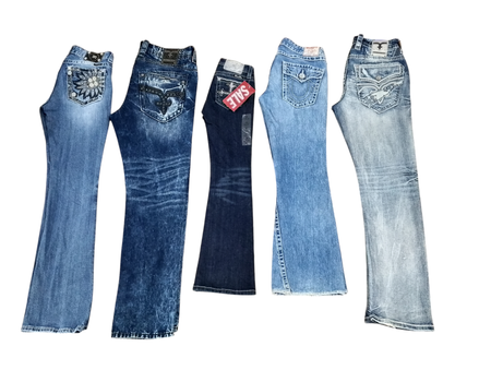 Mélange de jeans best-seller Y2K - 15 pcs - Jan10/25
