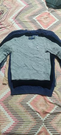 Polo sweater cable kint Heavyweight lightweight