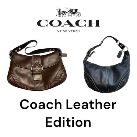 Sacs en cuir Coach Y2K : 10 pièces