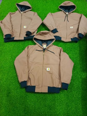 Rework Style Carhartt Sugar Brown Hooded Jackets