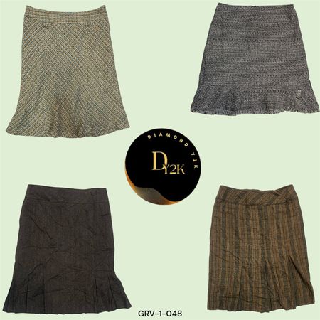 Y2K Soft Wool Midi Skirts for Effortless Style (GRV-1-048)