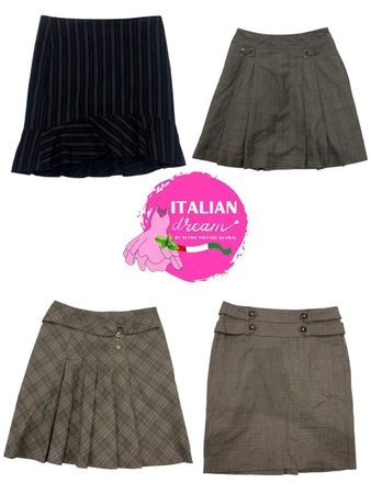 Jupe midi à rayures verticales Y2K