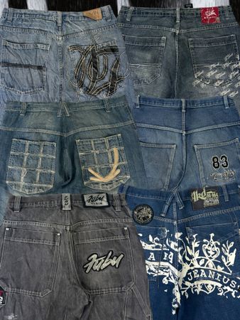 Y2K Baggy Hip Hop Baggy Jeans 20 Stück (C22)
