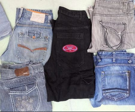 U.S POLO AND OTHER MIX BRAND BAGGY JEANS (ID 1069)