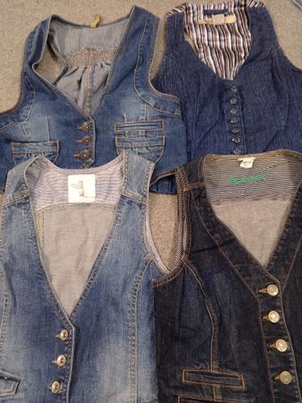 #523 Y2K Denim Vests -16