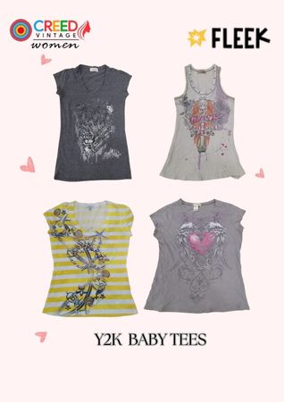 CR3375 Y2K Baby Tees - 25 Pcs
