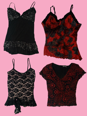 Y2K Romantic Mix Tops (Ts-240)