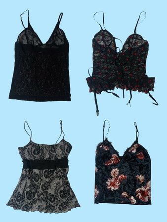 Y2k Gothic Mix Cami Tops (Ts-238)