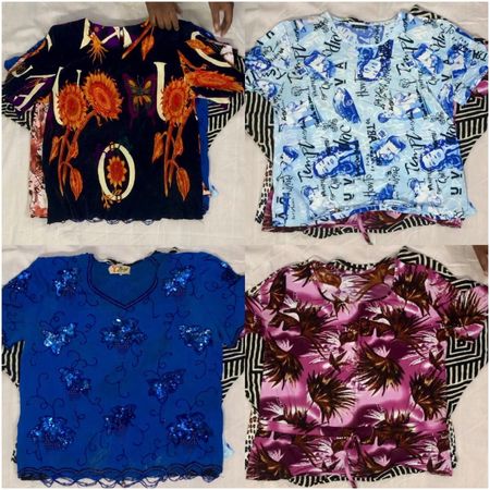 y2k mesh Half Sleeves Top