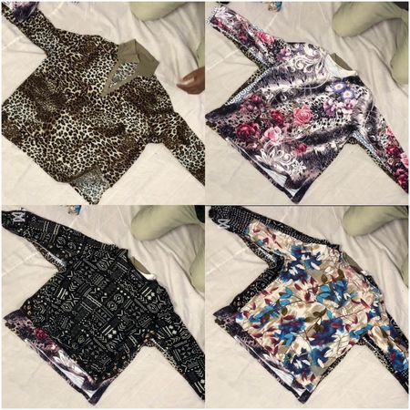 Top in rete a maniche lunghe Y2K