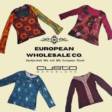 European Mix Long Sleeve Tops Ft Custo Barcelona
