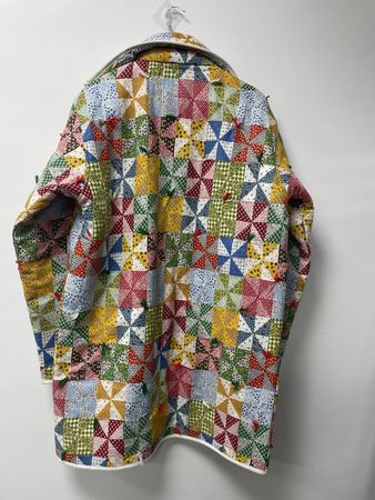 Upcycled Long Quilt Jacket