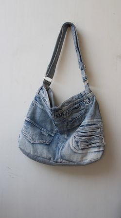 Branded Denim Crossbody Bags