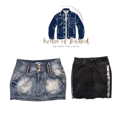 Mini e midi saias de denim Y2K