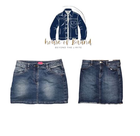 Jupes en denim mini et midi Y2k