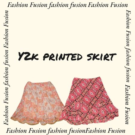 Jupe imprimée Y2K (FF-492)