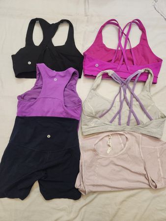 Lululemon mixed legging and sport bra