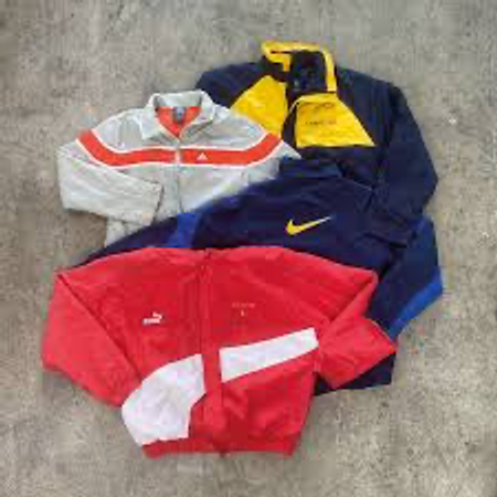 Jaqueta de Nylon/Paraquedas com Marca 10 Pcs