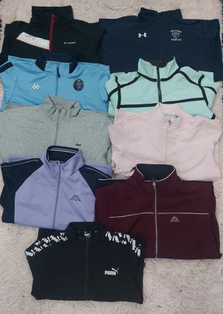 Mix Branded Fleece Track Jackets 9 Pcs