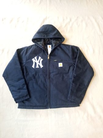 Carhartt Yankees Rework Style Navy Blue Straight Hoodies 20 pcs