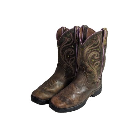 MV203# Meilleures Bottes de Cowboy Vintage de Qualité