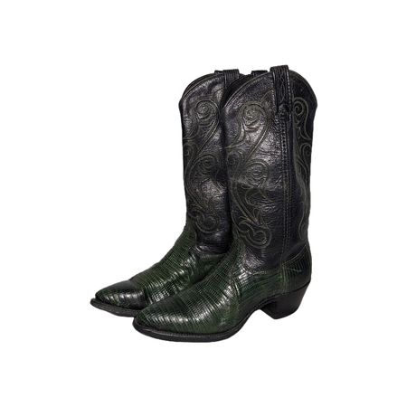 MV208# Bottes de cowboy vintage