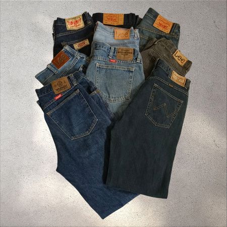 Levis lee wrangler denim pant 15 pcs