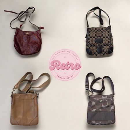 Retro Coach Vibes Y2K Cross Body Bags: 10 Pcs