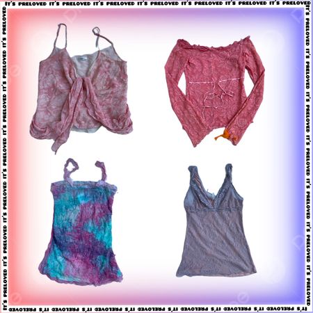 Euro Pastels Spring/Summer Y2K Tops Mix (SS-974)