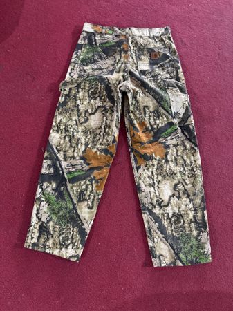 Rework style thick material carhartt camo workwear pant