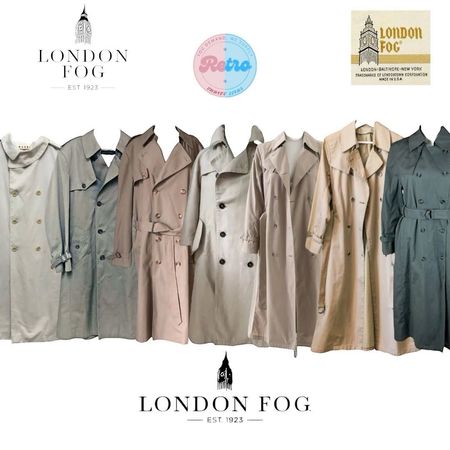 Y2K London Fog Trench Coats: