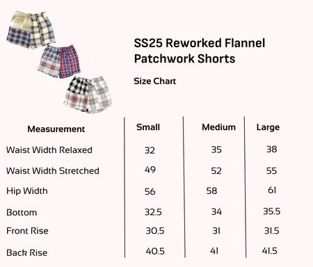SS25 Upcycled Plaid Patchwork Shorts