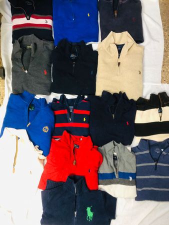 Ralph Lauren 1/4 zip sweaters 10pcs
