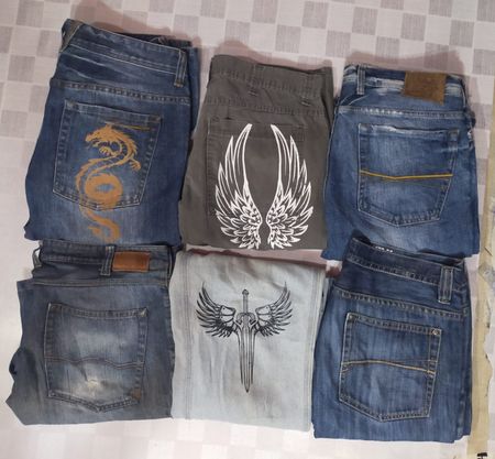SEAN JOHN AND OTHER MIX BRANDS JEANS  TOTAL 10 PIECES (ID 185)