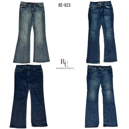 Y2K Cyber Girl Ära Denim Jeans (RE-623)