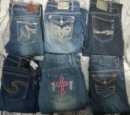 Y2K rhingstone jeans